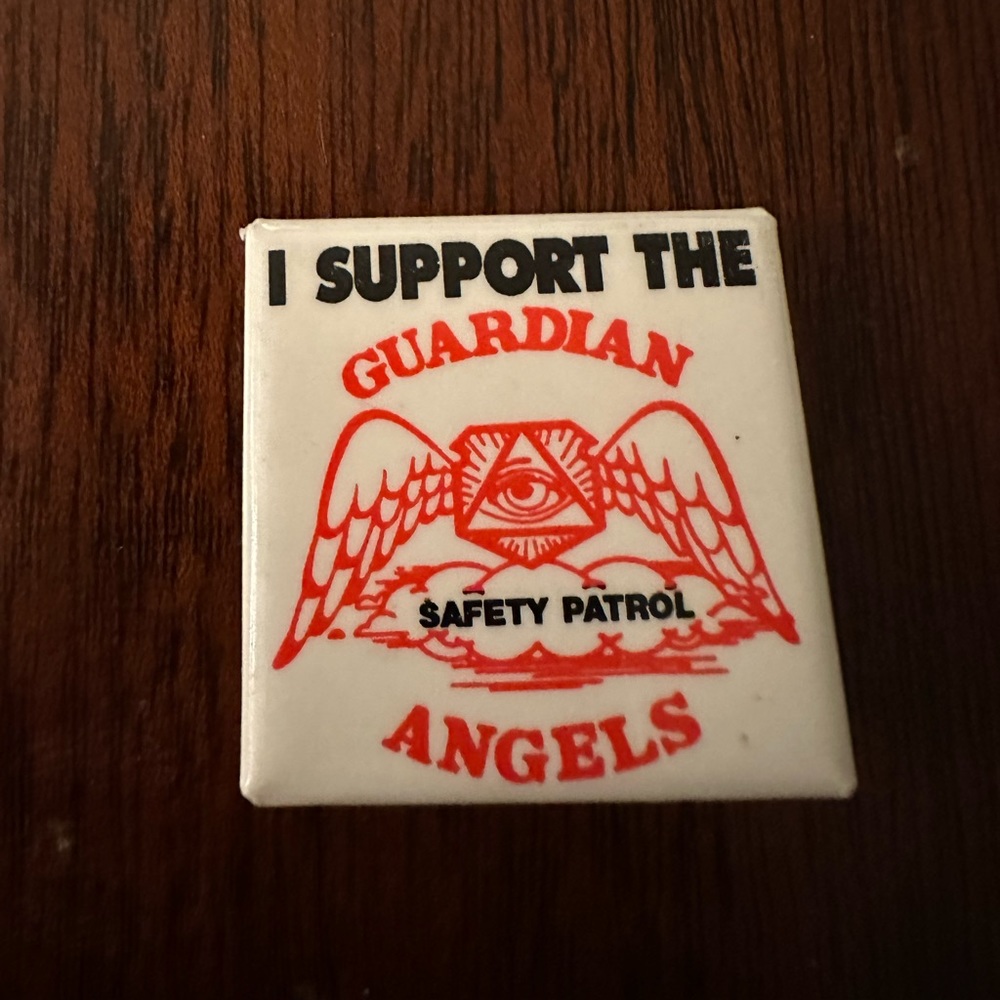 Vintage 1980’s I support the guardian angels safety patrol lapel or pock…